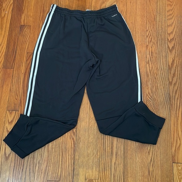 Adidas Climalite Terry Cloth Cropped Jogger Black size L - Picture 2 of 8